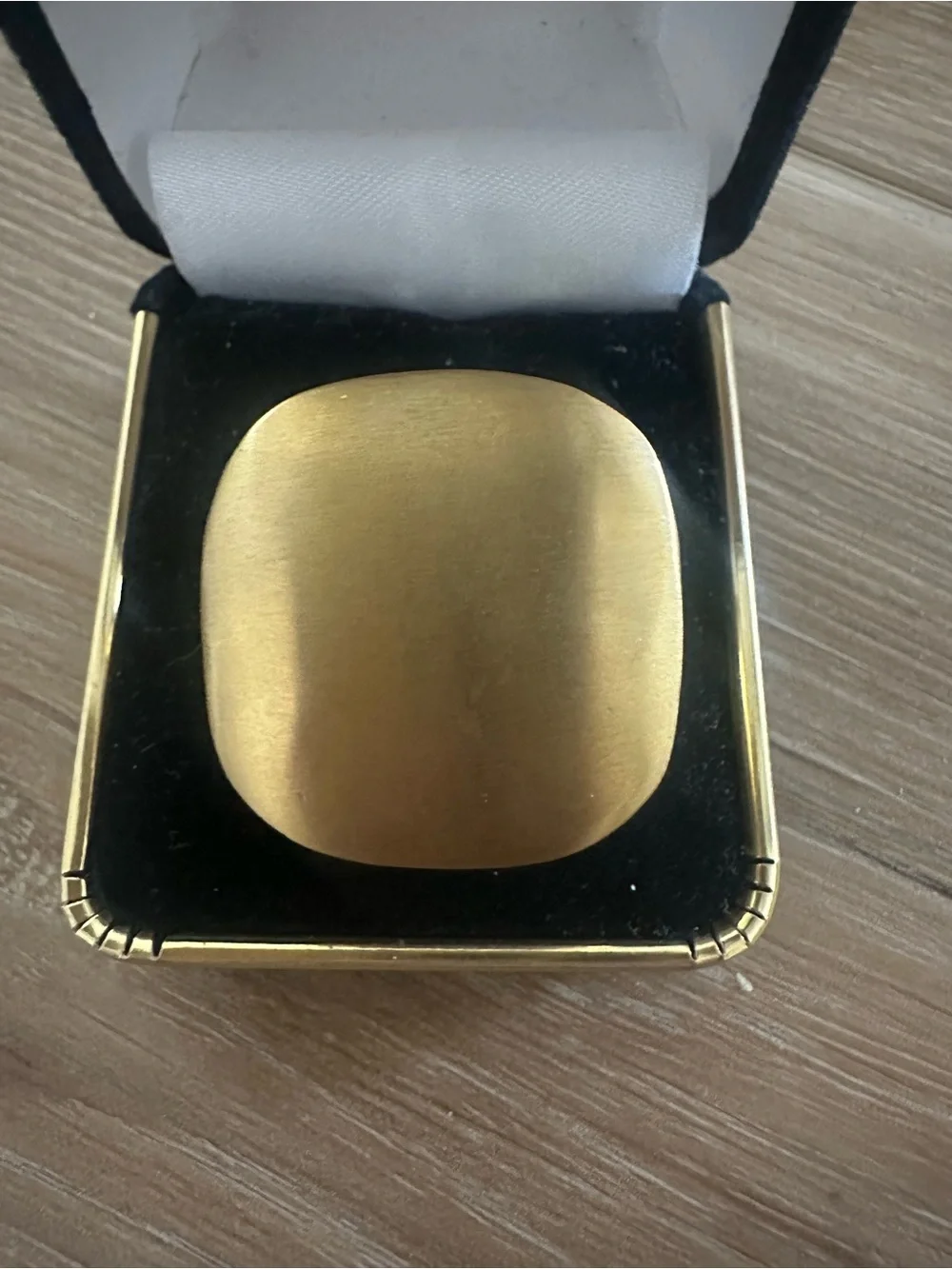 Jimmy Crystal Gold Plated 80s Ring 6